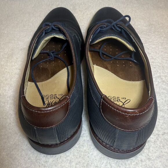 JOHNSTON & MURPHY J&M 1850 LEATHER SHEEPSKIN CASUAL SHOES Size 9M - Picture 10 of 10